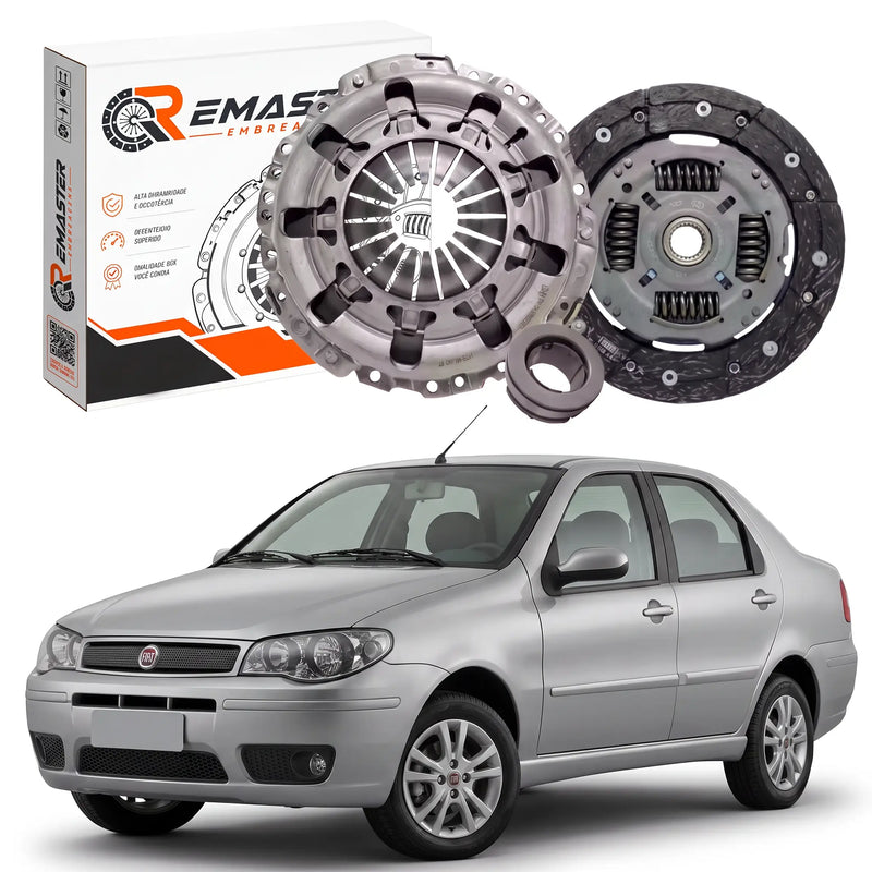 Kit de Embreagem Fiat Siena 1.0 e 1.3 8V e 16V - 2000 Até 2012