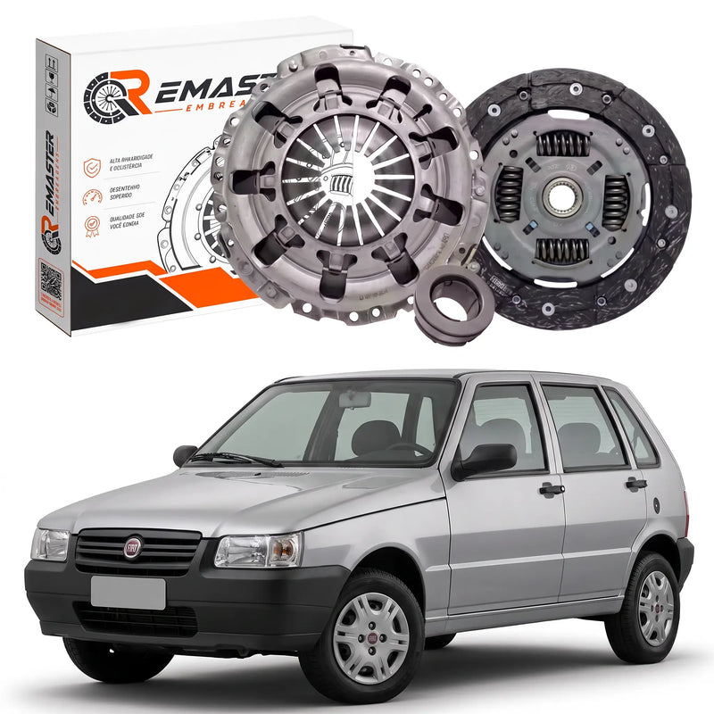 Kit de Embreagem Fiat Uno 1.0 e 1.3 8V - 1996 Até 2013