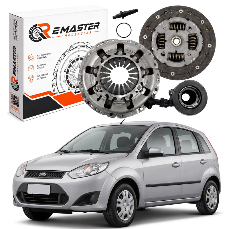 Kit Embreagem Com Atuador Ford Fiesta 1.0 1.6 8V Zetec SuperCharge/Rocam - 2002 Até 2006